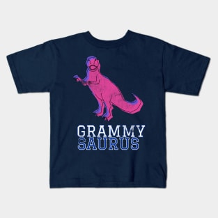 Grammy Saurus T Rex Distressed Pink Design Gift Idea Dinosaur Grandma Pink Kids T-Shirt